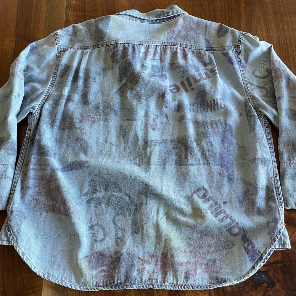 VINTAGE Streetwear Matching Set! Chico’s Design Lightweight Smile Chambray Denim - Picture 3 of 15